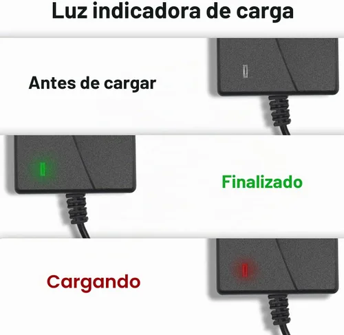 Vista 5 de Cargador Scoter de 42 V 2 A, 5 enchufes para batería de litio de 36 V DC 5.5 x 2.1 con conector de 3 clavijas de 0.315 in/0.472 in conector de 3