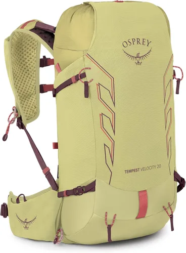 Vista 17 de Osprey Tempest Velocity 20L Mochila de senderismo para mujer, carbón oscuro/bronceado Chiru, WXS/S