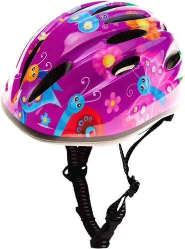 Vista 10 de Casco de bicicleta súperligero rosa para niñas pequeñas y bebés.