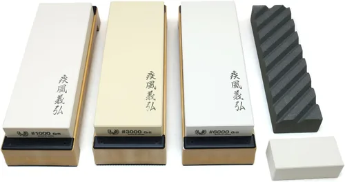 Vista 11 de Yoshihiro Afilador de cuchillos japonés Toishi de grado profesional (grano 400)
