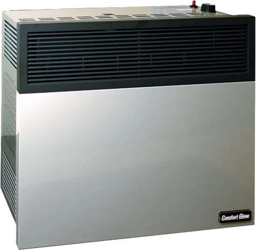Vista 13 de Comfort Glow Calentador de pared de gas natural de ventilación directa de 11,000 BTU, gris, mediano