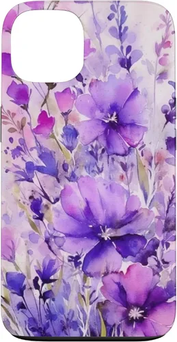 Vista 7 de Purple Lavender Flower Watercolor for Women & Girls Case for iPhone 17