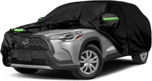 Vista 10 de [Usado] Fundas impermeables para automóvil compatibles con Toyota MR2 1984-2007, 6 capas para todo tipo de clima, con puerta con cremallera y bandas