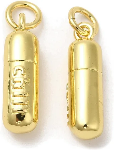 Vista 14 de Stiesy Dijes de latón dorado para hacer joyas, colgantes a granel para collares, pulseras, aretes, manualidades, Vidrio, Sin piedra preciosa