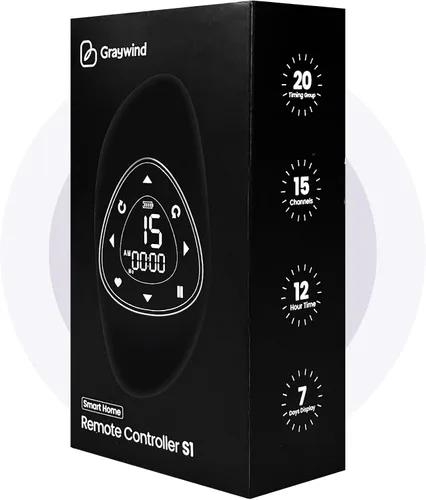 Vista 6 de Graywind Accesorios para control remoto de persianas enrollables (control remoto de sincronización de 15 canales)