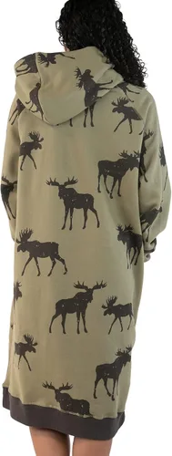 Vista 98 de Lazy One Sudadera con capucha de gran tamaño, ropa de dormir cómoda, vestido de suéter para mujer