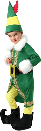 Vista 4 de Princess Paradise - Disfraz de Buddy the Elf para niños, talla XS