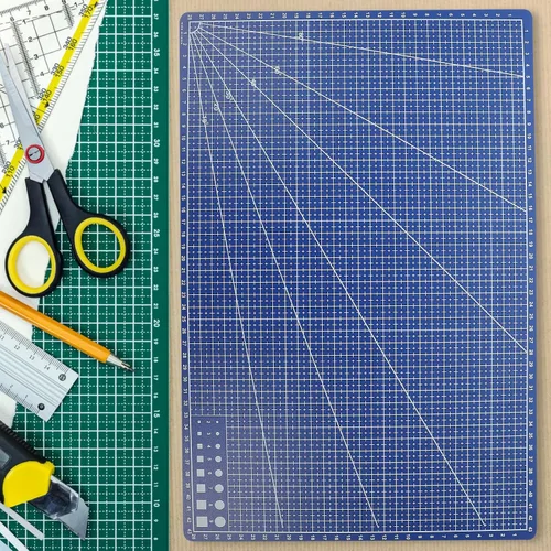 Vista 5 de Almohadilla de corte acolchado de doble cara A3 Material Pp 17.71x11.81 pulgadas Esteras de grabado para manualidades
