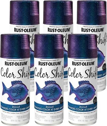 Vista 16 de Rust-Oleum Color Shift Blue Cosmos Pintura en aerosol Azul (Blue Cosmos)