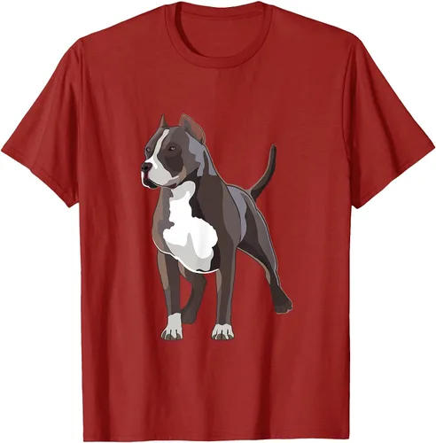 Vista 13 de American Bully Dog Holder Illustration for Dog Lovers T-Shirt Negro