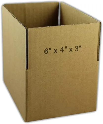 Vista 2 de EcoSwift 50 cajas de embalaje de la cartulina acanalada 6x4x3 que envían por correo los cartones móviles de la caja de envío