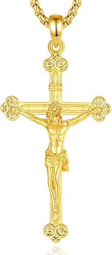 Vista 45 de Vito Collares de Santos de Plata de Ley 925 para Mujeres y Hombres, Colgante de San Miguel/Crucifijo/Caravaca/San Judas/Virgen María, Medalla