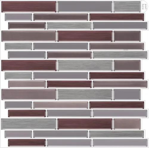 Vista 12 de Protector contra salpicaduras para cocina, diseño más grueso, protector contra salpicaduras de plumas negras mate de primera calidad, azulejos sin