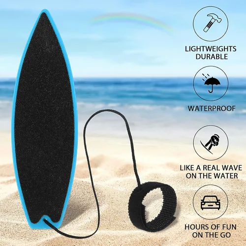 Vista 5 de Aster Paquete de 10 tablas de surf con dedo, mini juguetes de surf de viento, tablas de surf para dedos, surf el viento, tabla de surf con la punta