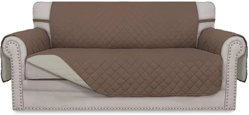 Vista 285 de Easy-Going - Funda reversible para sofá, resistente al agua, con varillas de espuma y correas elásticas, protector de muebles para mascotas y perros