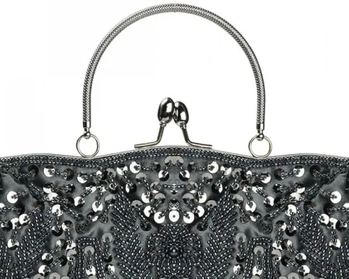 Vista 3 de jessie Bolso de noche para mujer para fiesta boda bolso de embrague vintage con cuentas para mujer bolso de cóctel fiesta