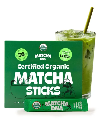 Vista 11 de Matcha DNA - Té verde matcha en polvo con certificación orgánica, lata de 8 onzas