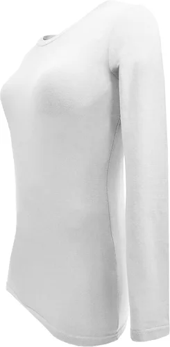 Vista 5 de Natural Uniforms Camiseta Under Scrub para mujer, cuello redondo, manga larga, paquete de 3, paquete múltiple de 3