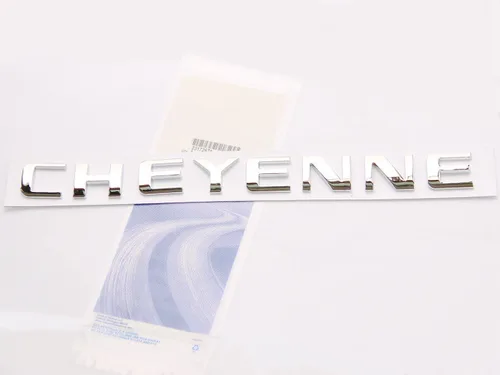 Vista 5 de Yoaoo 1x emblema de placa de nombre OEM negro Cheyenne 3D compatible con Silverado brillante nuevo
