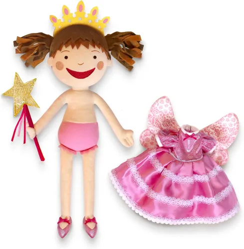 Vista 3 de YOTTOY Colección contemporánea Muñeca de peluche suave Pinkalicious de 15 pulgadas de alto
