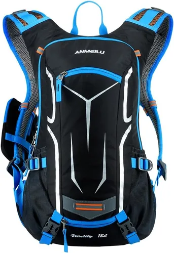 Vista 12 de Mochila de ciclismo al aire libre, 18L, color negro