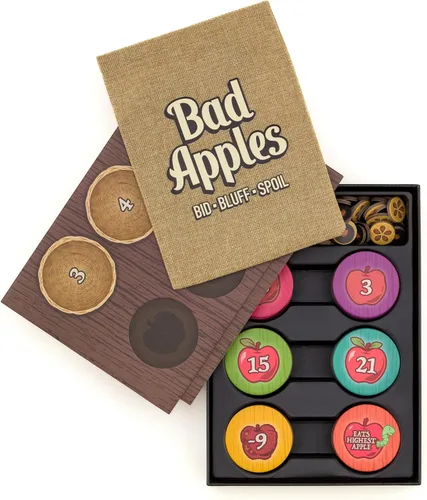 Vista 5 de Lost Boy Entertainment Bad Apples - Juego de mesa - Juegos familiares - Juegos de fiesta - para adultos y adolescentes - Estrategia - Pujas