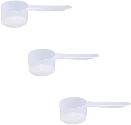 Vista 42 de Cuchara de plástico de mango largo, cucharas medidoras para polvos y gránulos, café, alimentos para mascotas, granos, proteínas, especias y otros
