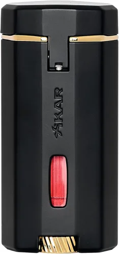 Vista 4 de Xikar Meridian - Encendedor de cigarros con triple llama suave, potente, elegante, innovador, encendido fiable, barra de rodillo grande y fácil