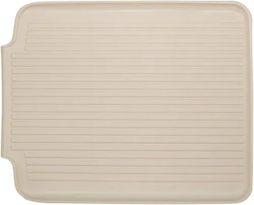 Vista 2 de Better Houseware Tablas de drenaje para encimera de cocina 19.6 x 15.6 x 1.5 Alfombrilla de drenaje de platos en color almendra protege