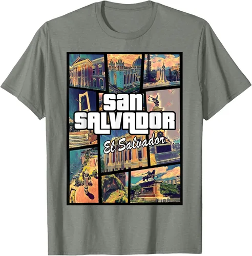Vista 32 de Camiseta Orgullosa de San Salvador Capital El Salvador