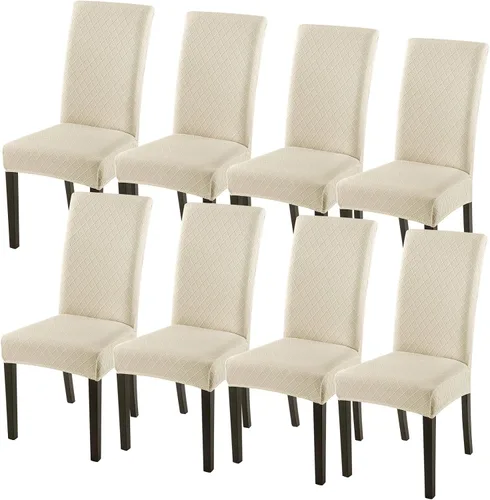 Vista 89 de SearchI Juego de 2 fundas elásticas para sillas Parsons de comedor, fundas elásticas con estampado de elastano, extraíbles, lavables, fundas