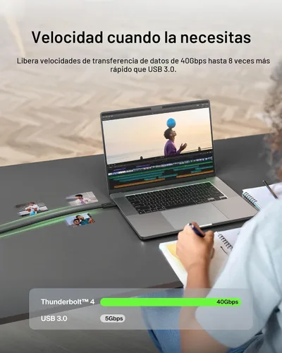 Vista 4 de Belkin Cable Thunderbolt 4, 1M, pasivo