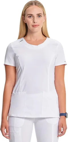 Vista 33 de Cherokee Infinity - Camiseta médica con cuello redondo y 3 bolsillos para Negro
