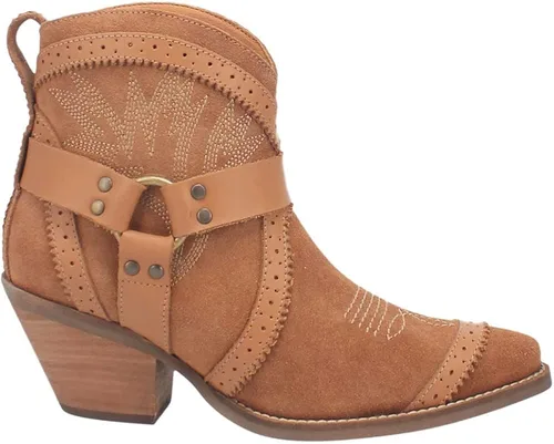 Vista 3 de Dingo Botines de goma para mujer, estilo casual, color marrón