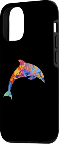Vista 2 de iPhone 15 Dolphin Lover - Linda funda de delfines de animales oceánicos