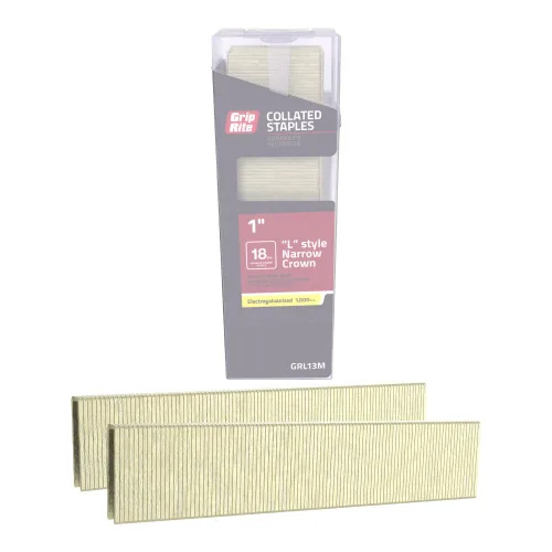 Vista 7 de Grip Rite Prime Guard GRLMIX - Mezcla de grapas de corona estrecha electrogalvanizada calibre 18, 1/2"/3/4"/1