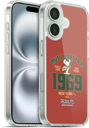 Vista 91 de Head Case Designs Funda de gel suave con licencia oficial de Peanuts Freak Flag Fly Woodstock 50th compatible con Apple iPhone 7 Plus/iPhone 8 Plus