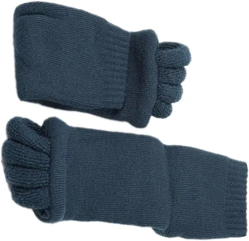 Vista 3 de Homrap Calcetines separadores de dedos para mujer, calcetines de alineación de pies sin dedos para yoga, gimnasio, masaje, alivio del dolor, mejora