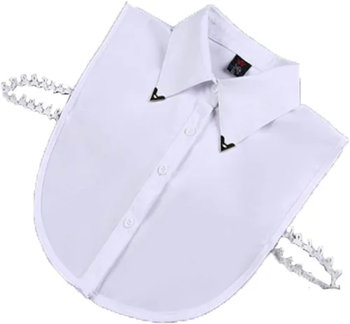 Vista 13 de YEKEYI Blusa Lady Half Shirt - Cuello desmontable Dickey para mujer 1