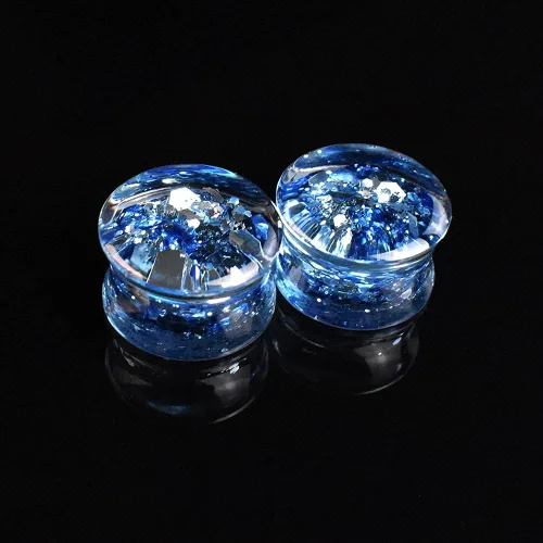 Vista 8 de Jboyanpei 12 unids6 pares de lentejuelas metálicas de acrílico para los oídos dilatadores y medidor de dilatadores de oreja dilatadores de oreja