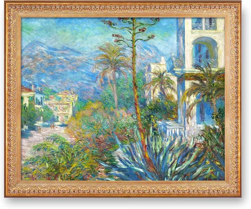 Vista 138 de A&T ARTWORK Antibes Seen from The Salis Gardens de Claude Monet Las Obras de Arte Clásico Mundial Reproducciones, Impresiones de Arte en Lienzo