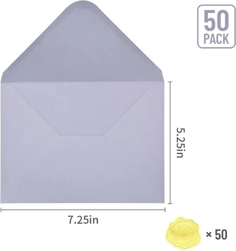 Vista 14 de Sobres de papel especiales (azul, 5 x 7)
