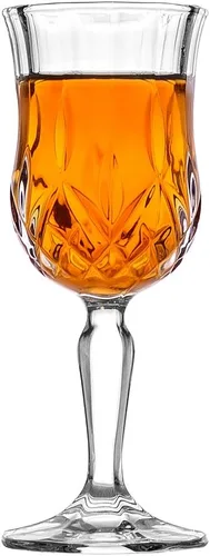 Vista 3 de Amlong Crystal Vasos Cordial sin plomo - 5 oz, juego de 6