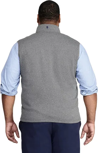 Vista 2 de IZOD Chaleco de forro polar grande y alto para hombre con cierre completo de cremallera
