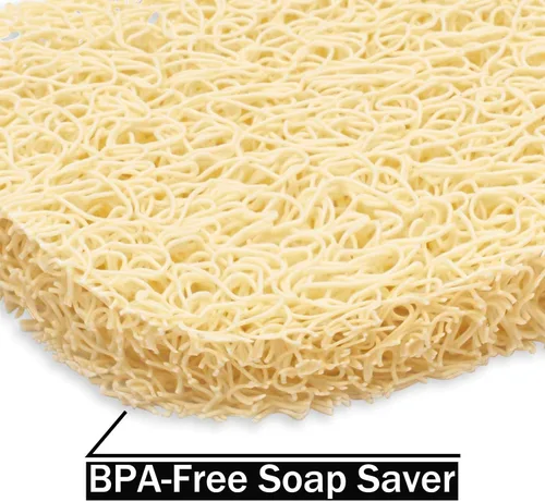Vista 4 de Jabonera GUUKAR de Acero Inoxidable para Barra de Jabón en Ducha y Baño, Jabonera Autodrenante con Soporte para Esponja para Fregadero de Cocina
