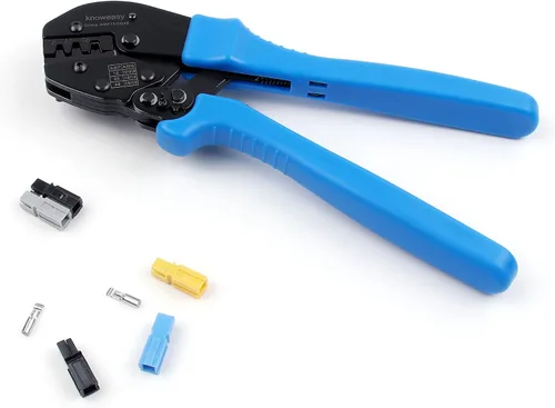 Vista 6 de Knoweasy Engarzadora Powerpole, herramienta de crimpado de amplificador para conectores de 15, 30 y 45 amperios, herramienta de crimpado Powerpole