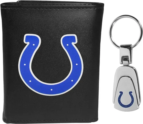 Vista 26 de Siskiyou Sports NFL unisex Tri-fold Wallet & Steel Key Chain