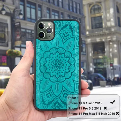 Vista 6 de Harryshell Cartera de cuero con cremallera magnética desmontable con bolsillo para efectivo con ranuras para tarjetas, correa de muñeca para iPhone