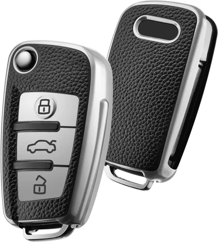Vista 17 de ELOHEI Funda para llavero Audi, funda de TPU suave de alta calidad, protección completa, compatible con Audi A1 A3 Q3 Q7 R8 A6L TT (negro)