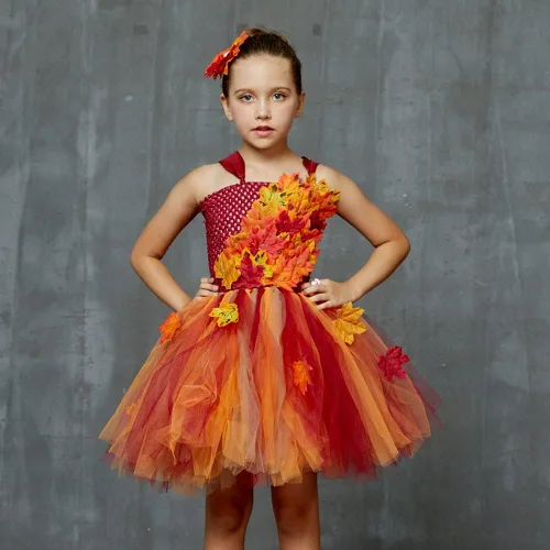 Vista 2 de Disfraz de princesa de hada para niñas con alas de hada de elfo para niños pequeños Halloween cosplay cumpleaños conjunto